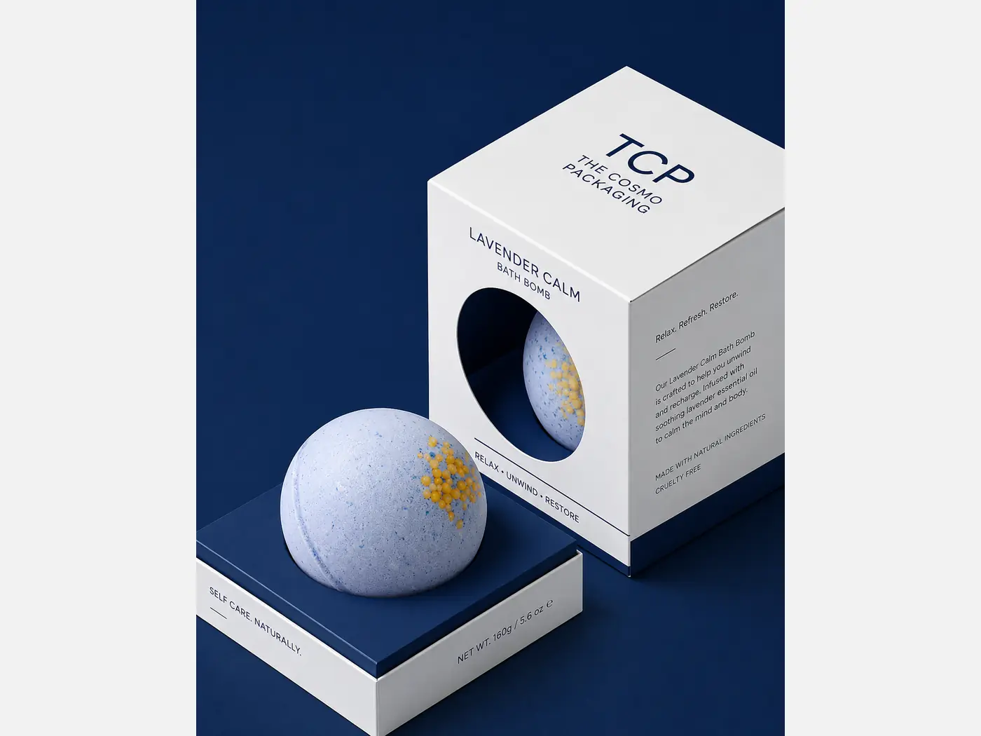 Custom bath bomb cartons with beauty gift presentation, view 2