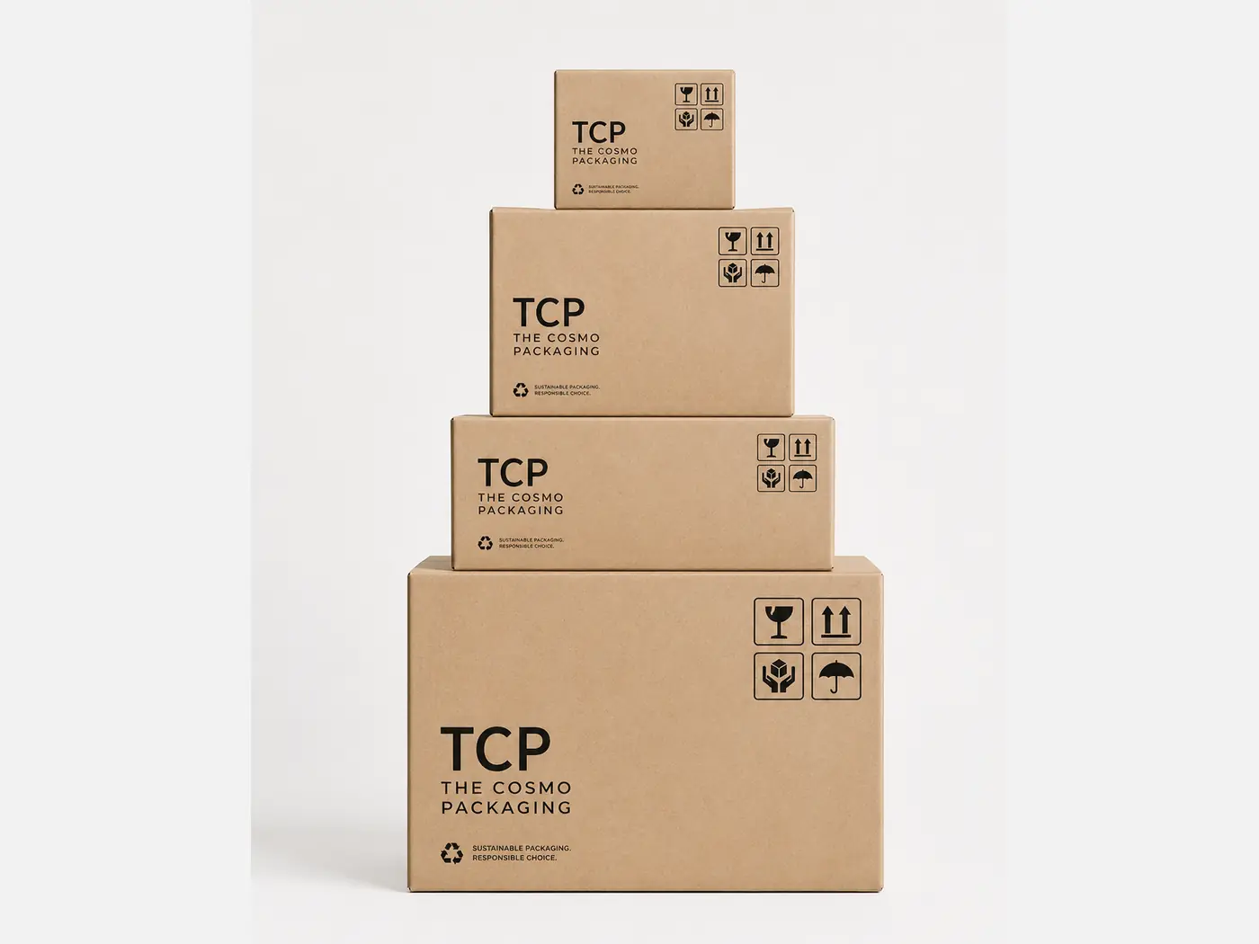 Cardstock packaging sample with a smooth printable paperboard surface