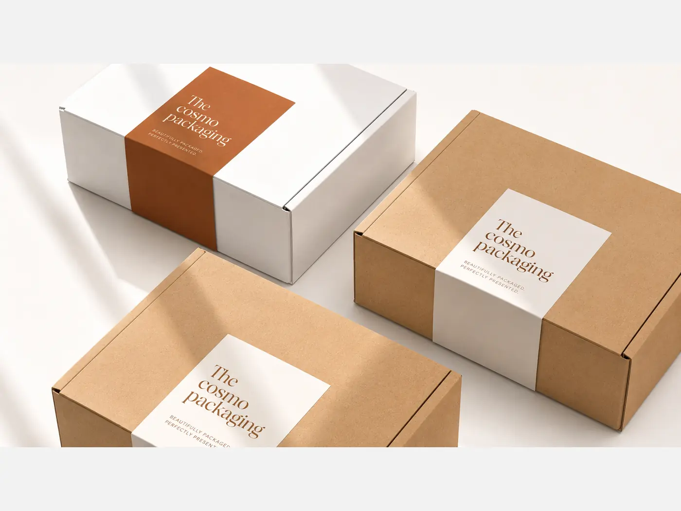 Printed cosmetic labels arranged for bottles and cartons