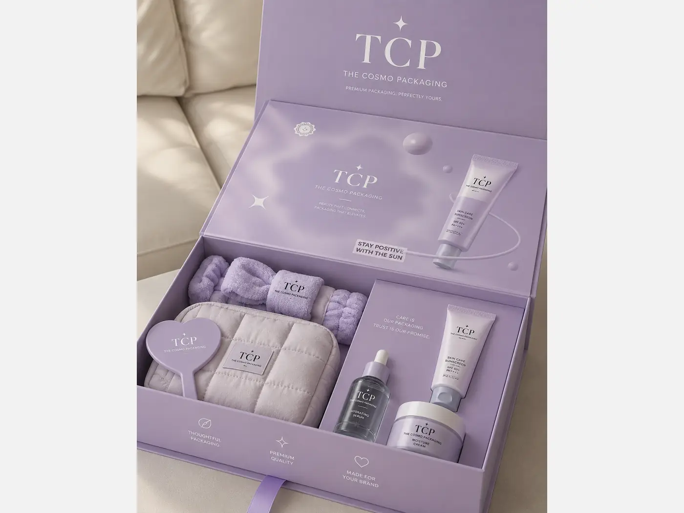 Custom cosmetic subscription box for beauty assortments