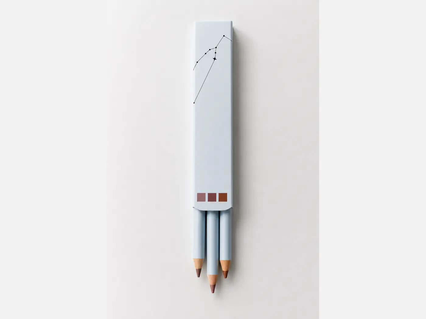 Slim lip liner packaging with a cosmetic retail finish, view 3