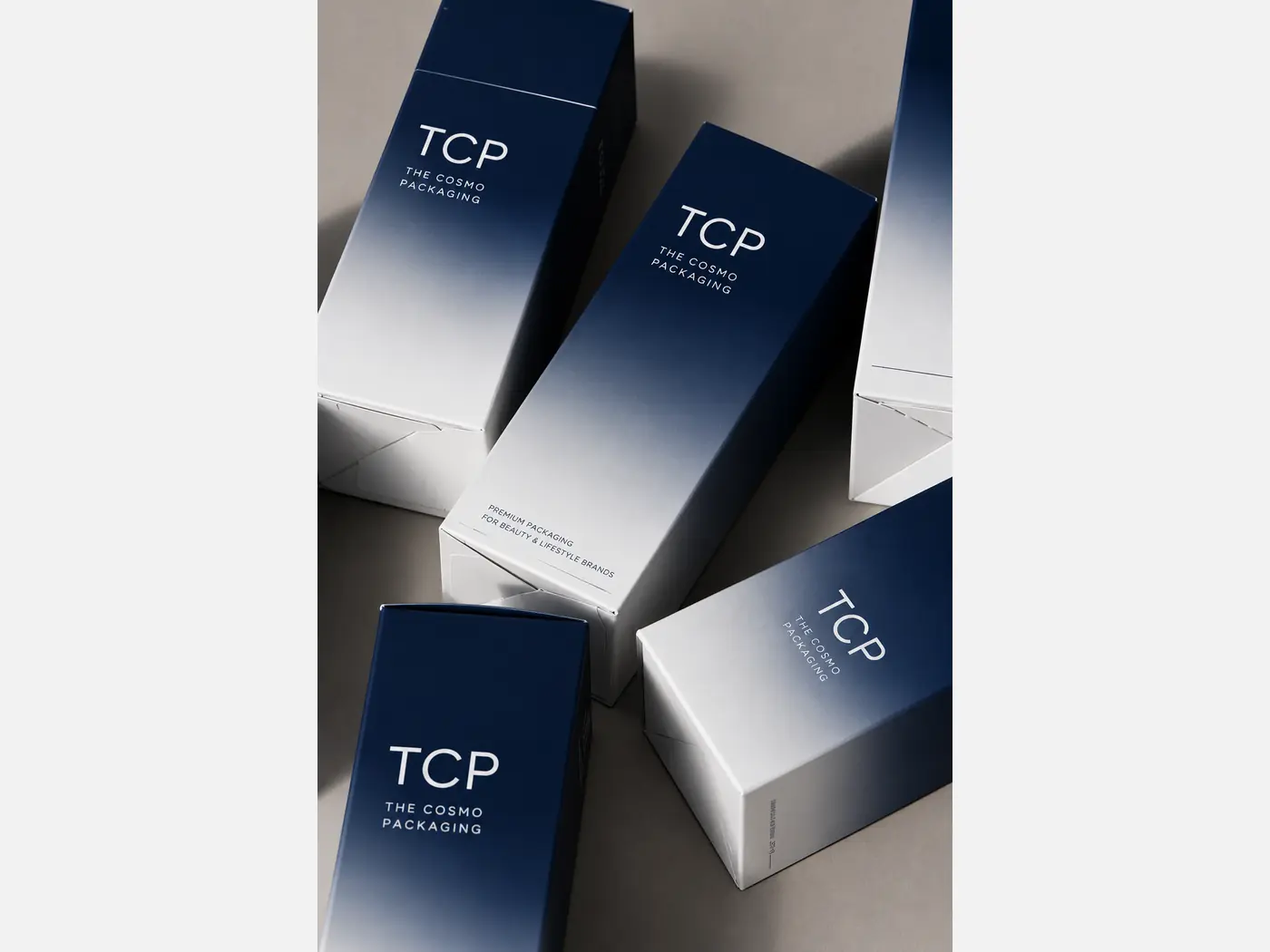 Luxury skincare packaging arranged for premium product presentation