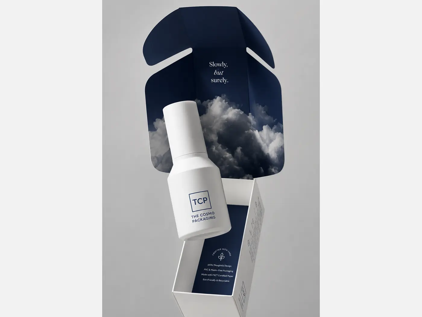 Custom skincare packaging with printed carton finish, view 3